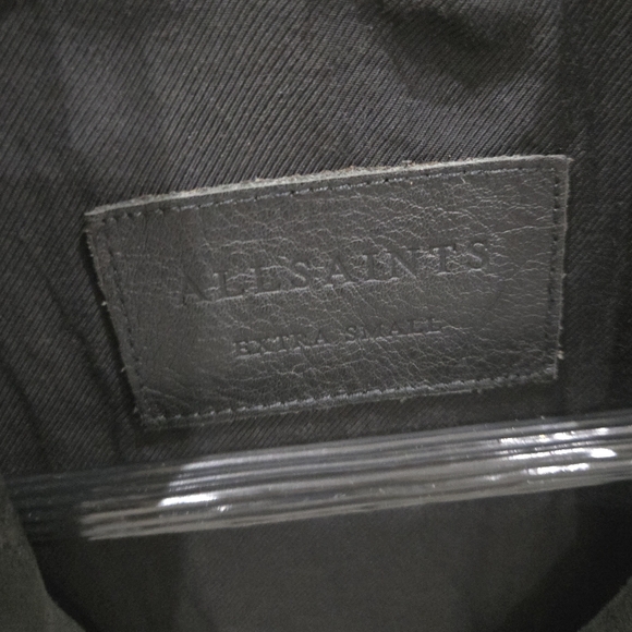 All Saints Black Biker Jacket - Picture 2 of 7